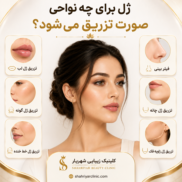 تزریق ژل در شهریار برای چه نواحی انجام میشود؟