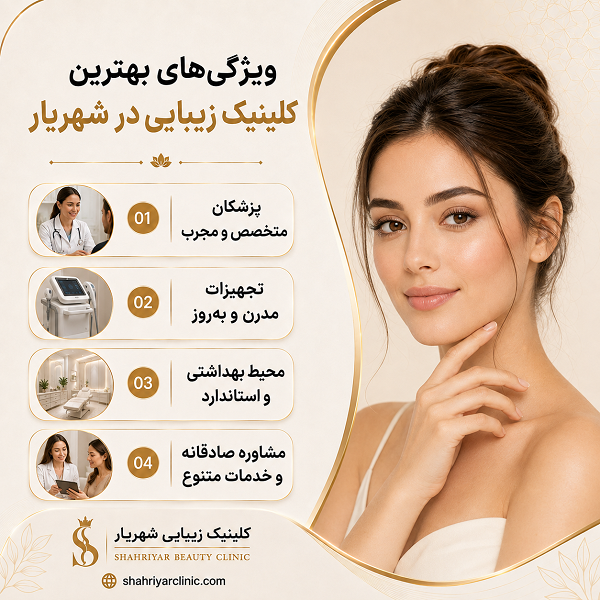 ویژگی های بهترین کلینیک زیبایی در شهریار