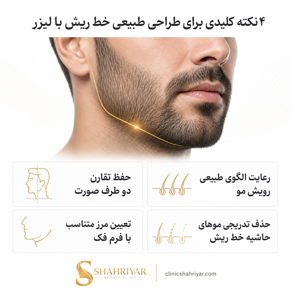 لیزر خط ریش و گردن در کلینیک شهریار چگونه انجام میشود؟