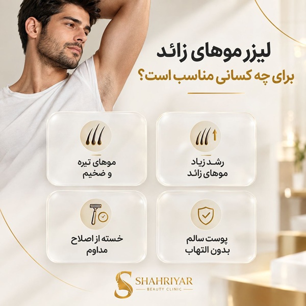 لیزر موهای زائد برای چه کسانی مناسب است؟